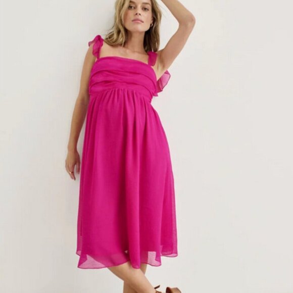 Hatch Celeste Ruffle Maternity Dress Size 1 - Picture 1 of 10